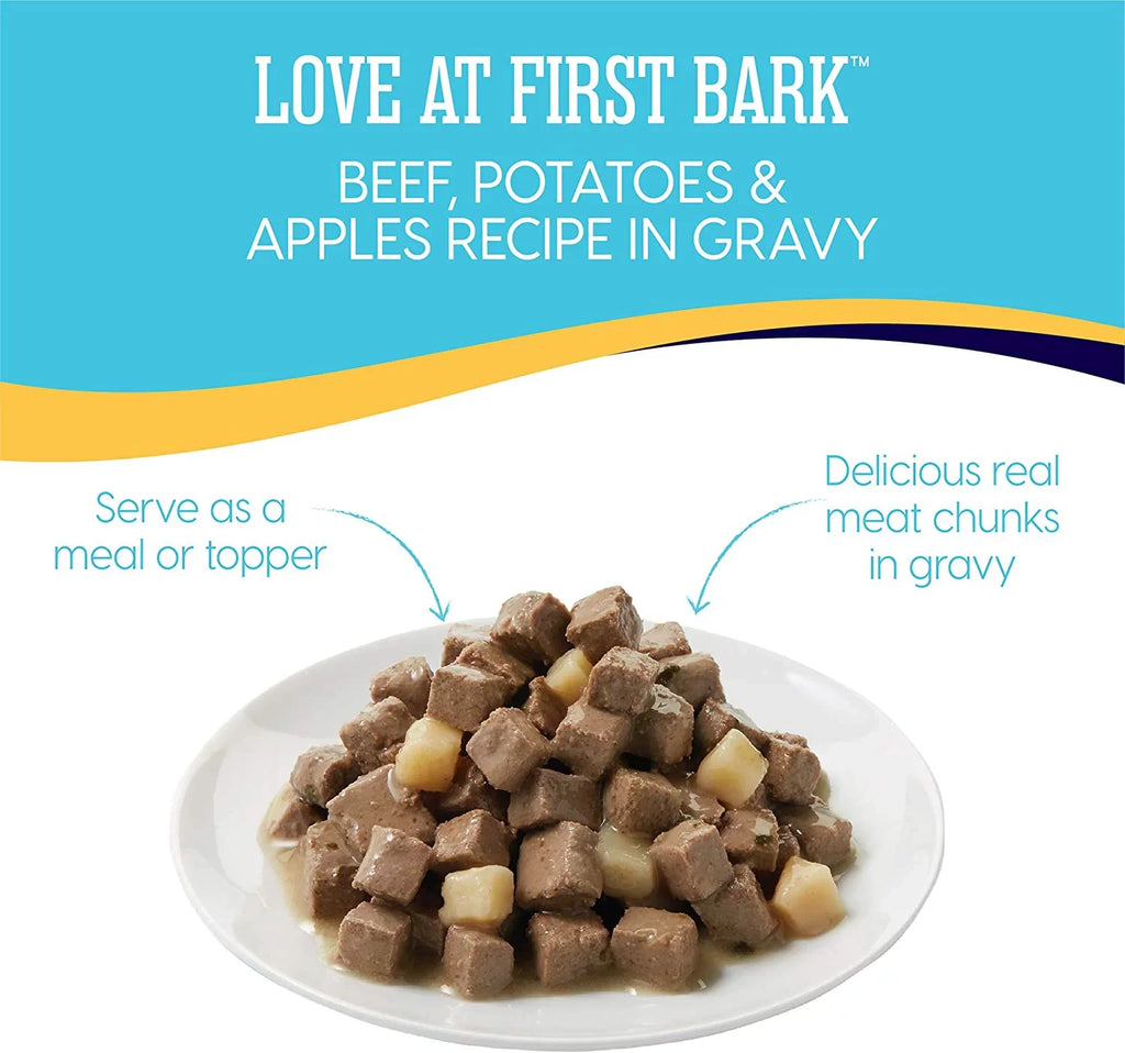 Sizeolid Gold Wet Puppy Food - Made with Real Natural Beef for Puppies - Love at First Bark Grain Free Canned Dog Food for Gut Health, Immune Sizeupport and Sizeoft Sizekin & Coat