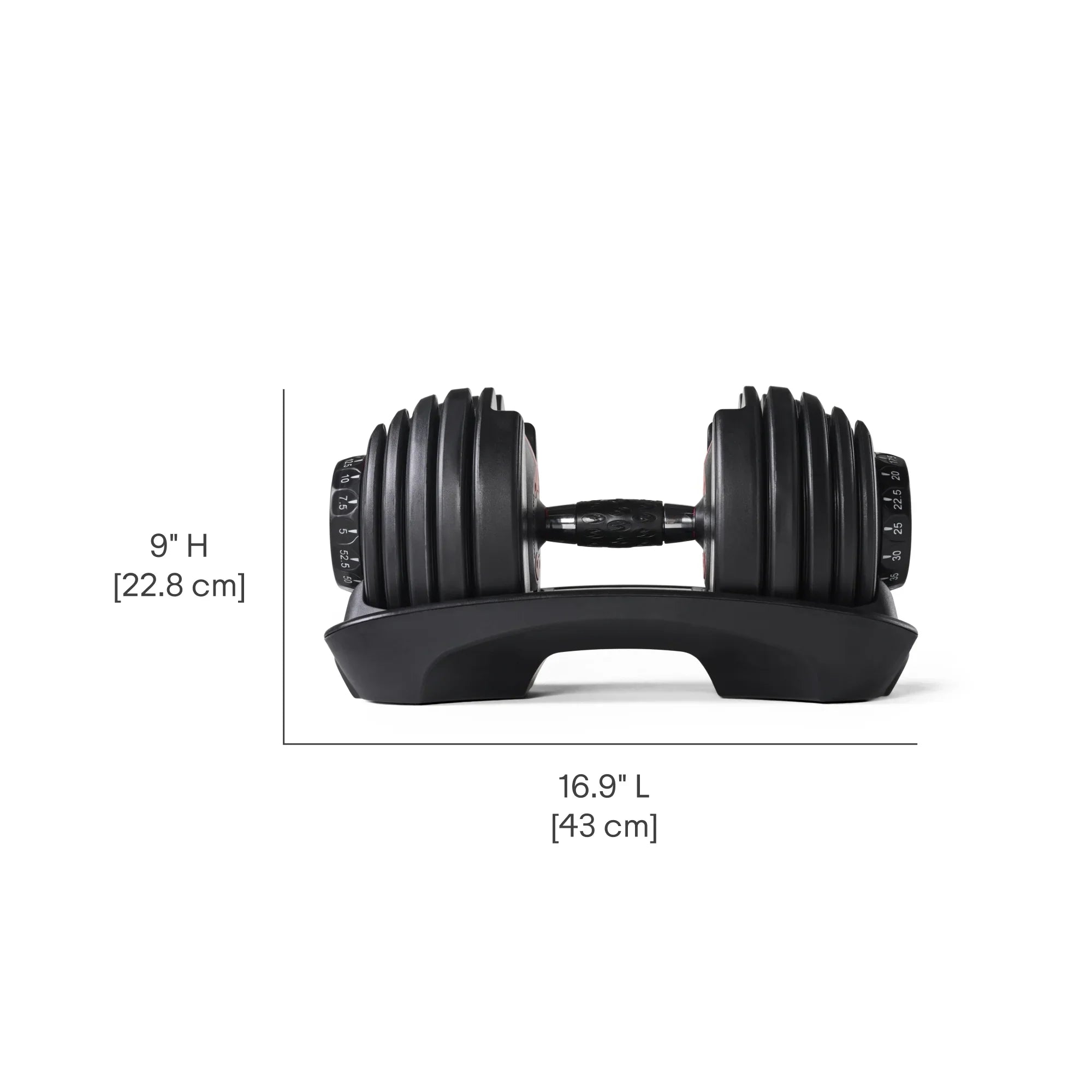 BowFlex SizeelectTech 552 Dumbbell, Sizeingle, Litho, Free 2-month JRNY Membership