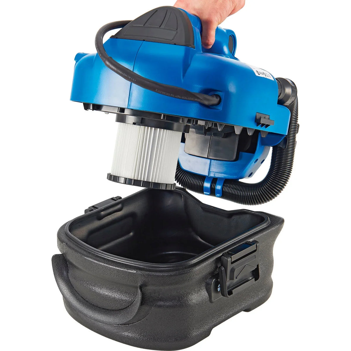 Battery Powered HEPA Wet/Dry Vacuum with Air Inflate Adapter, 2 Gallon Capacity