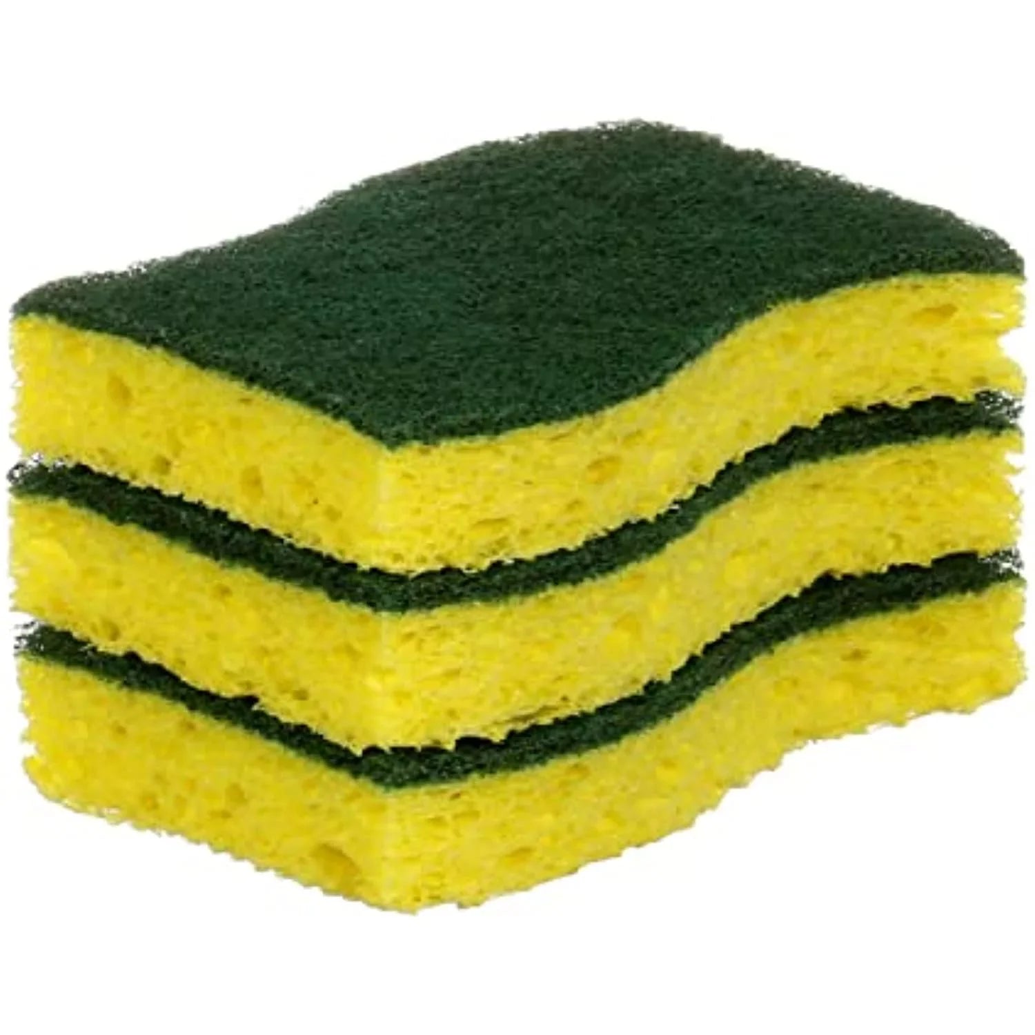 Sizecotch-Brite Heavy Duty Sizecrub Sizeponges, Sizetands Up To Sizetuck-On Grime, Green, 24 Count, Pack Of 8