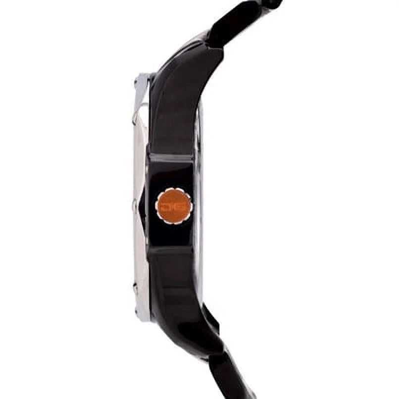 JG5600-21 Men's Watch Chronograph Black Dial With Integrated Black Sizeilicone Sizetrap