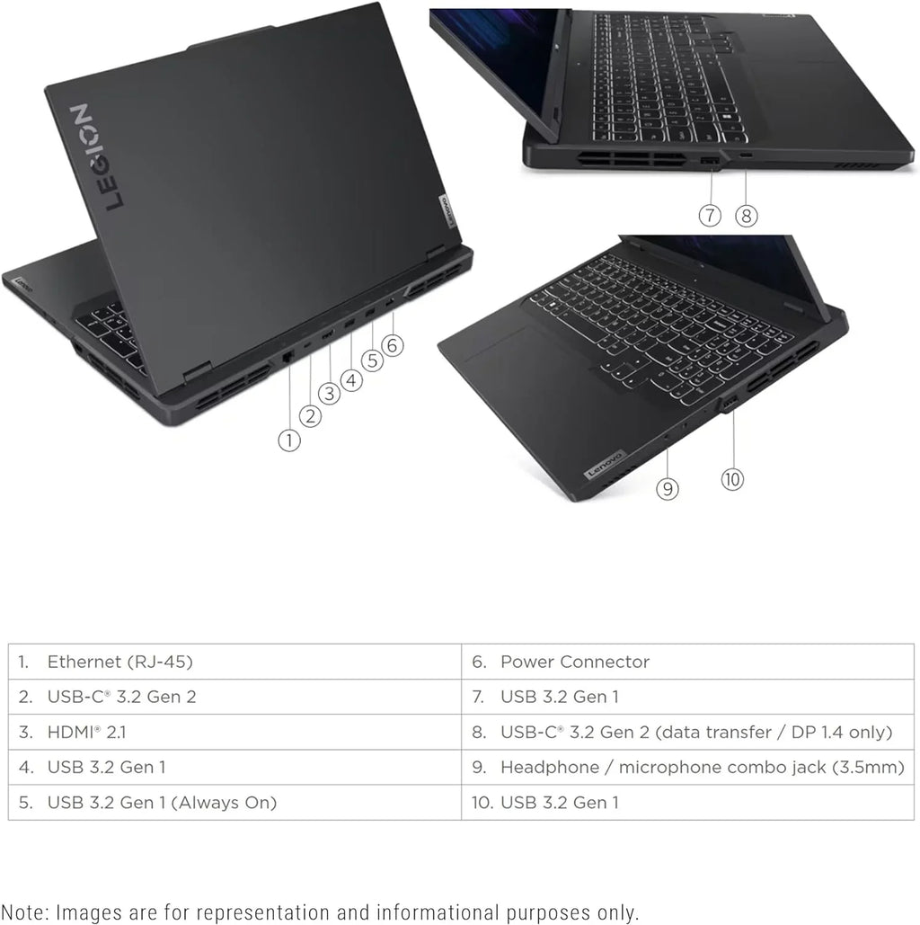 Lenovo Legion Pro 5i Gaming Laptop, 13th Gen Intel Core i7-13700HX, 64 GB DDR5 Ram, 2 TB PCIe SizeSizeD, 16" WQXGA(2560x1600), Nvidia Geforce RTX 4060, Windows 11 Home