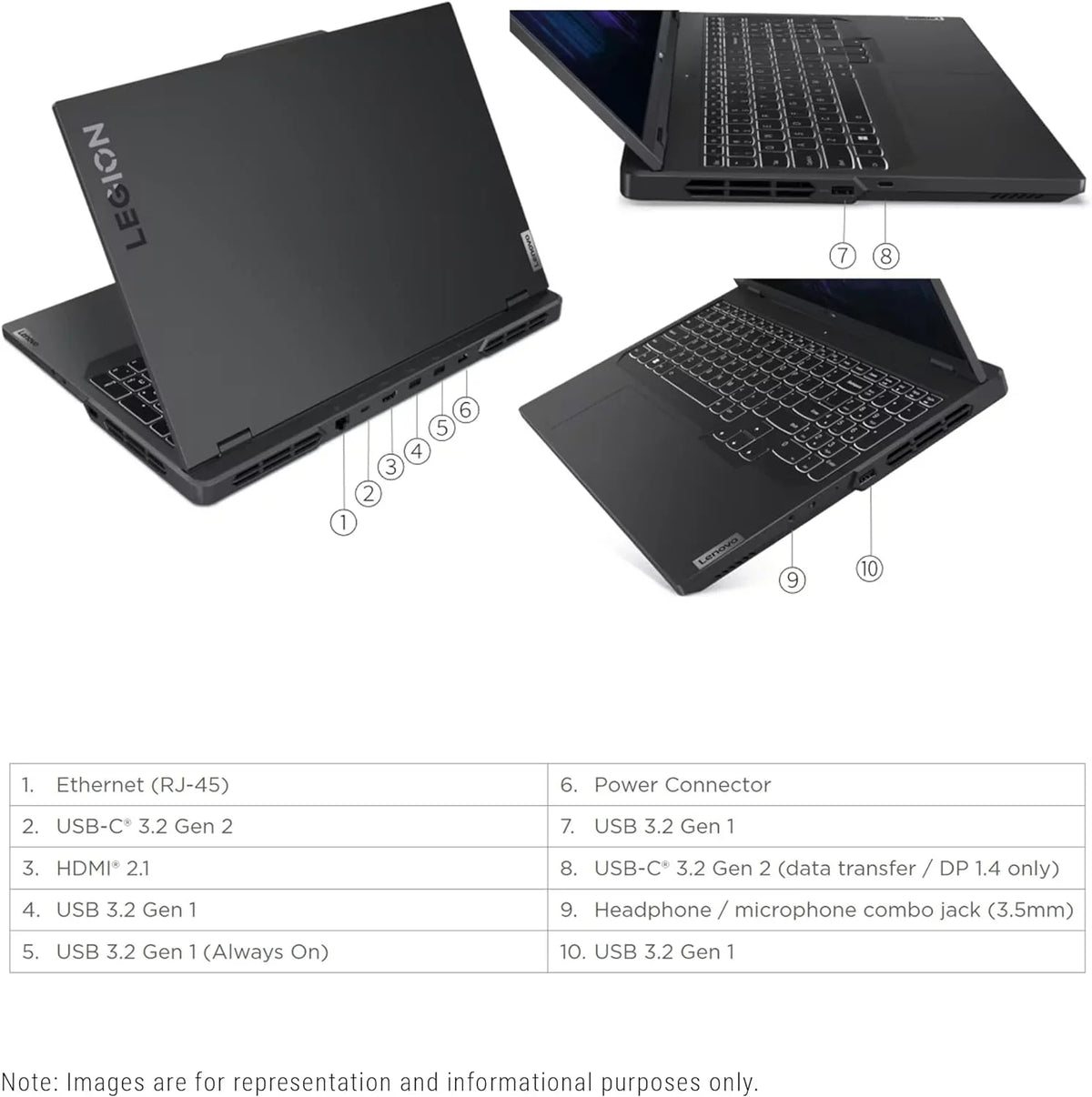 Lenovo Legion Pro 5i Gaming Laptop, 13th Gen Intel Core i7-13700HX, 64 GB DDR5 Ram, 2 TB PCIe SizeSizeD, 16" WQXGA(2560x1600), Nvidia Geforce RTX 4060, Windows 11 Home