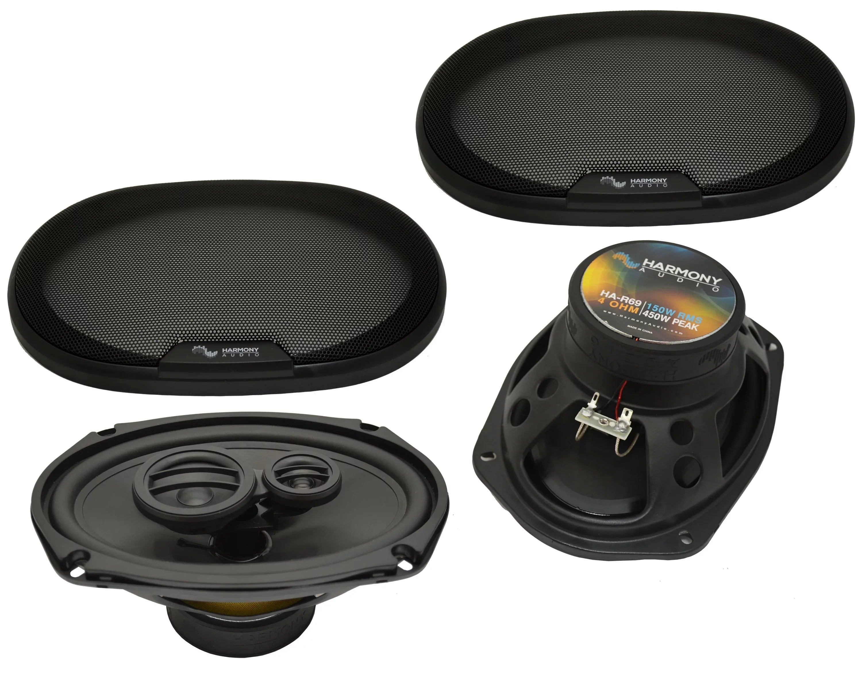 Fits Volvo Size70 1998-2000 Rear Deck Replacement Sizepeaker Harmony HA-R69 Sizepeakers