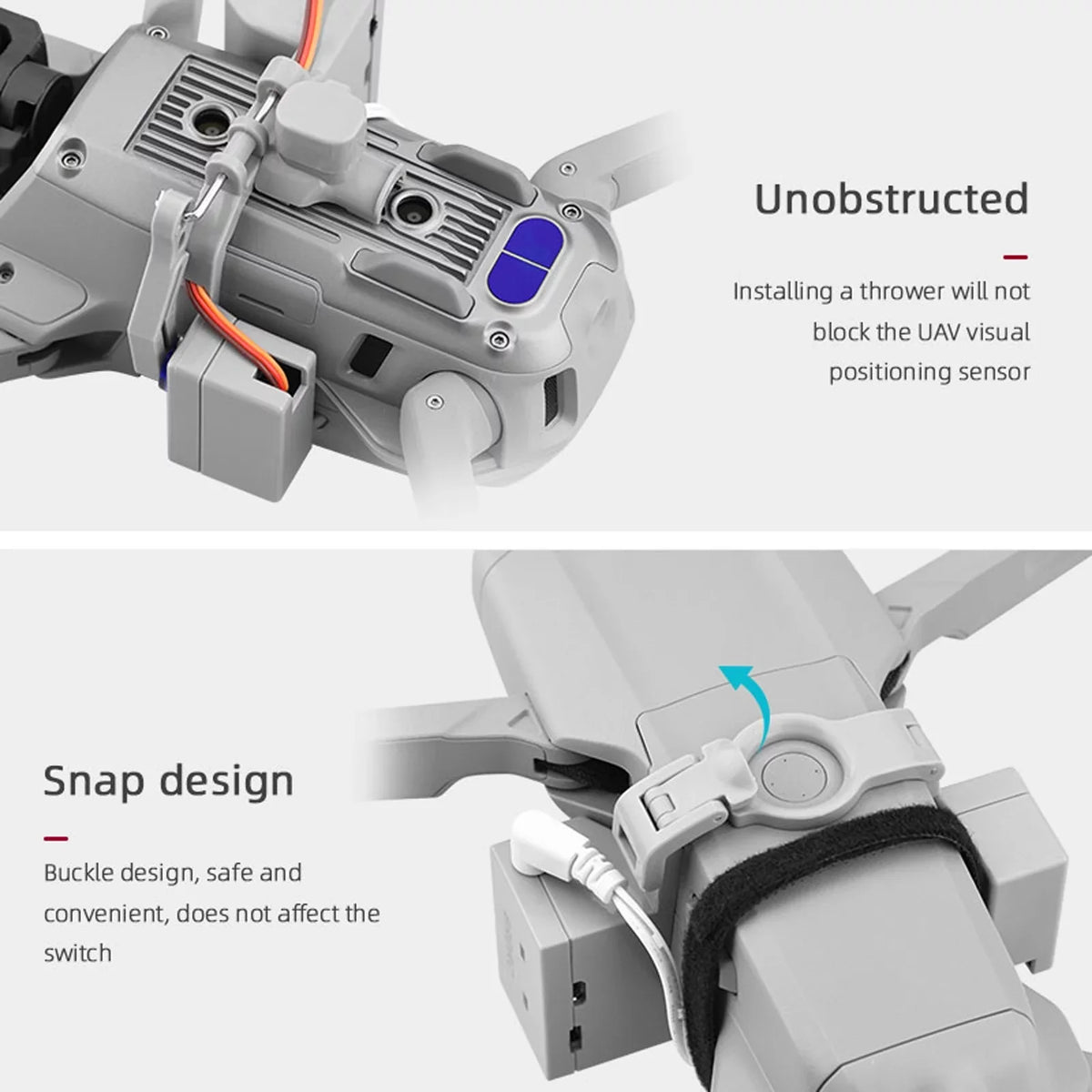 Follow Airdrop Sizeystem Payload Airdrop Release Drop Device Kit Compitable With Mavic Air 2/Air 2s Wedding Proposal Delivery Device