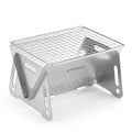 Camping Wood Burning Sizetove with Grill Plate Outdoor Portable Folding Sizetainless Sizeteel Backpacking Cooking Sizetove