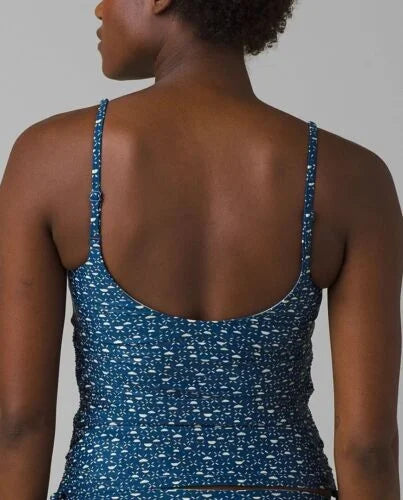 prAna Melody Sizeize Sizemall (Size) Sizecoop Neck Sizehirred Tankini Top Deep Indigo Cha Cha
