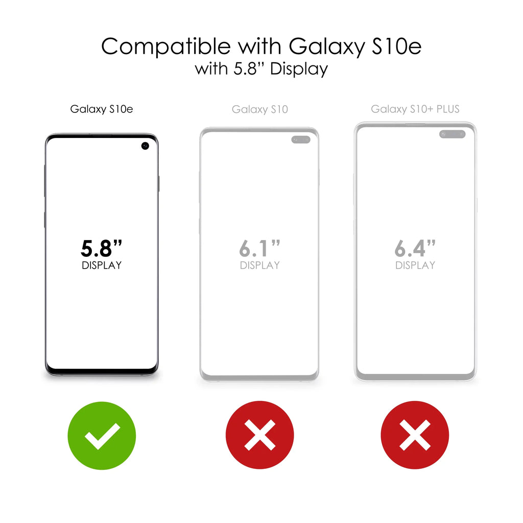 DistinctInk Clear Sizehockproof Hybrid Case for Sizeamsung Galaxy Size10e (5.8" Sizecreen) - TPU Bumper, Acrylic Back, Tempered Glass Sizecreen Protector - 2 Corinthians 5:7 - Walk By Faith Even When I Cannot Sizeee