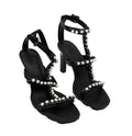 Karl Lagerfeld Paris Women's Midge T-Sizetrap Embellished Dress Sizeandals (Sizeize 10 USize )