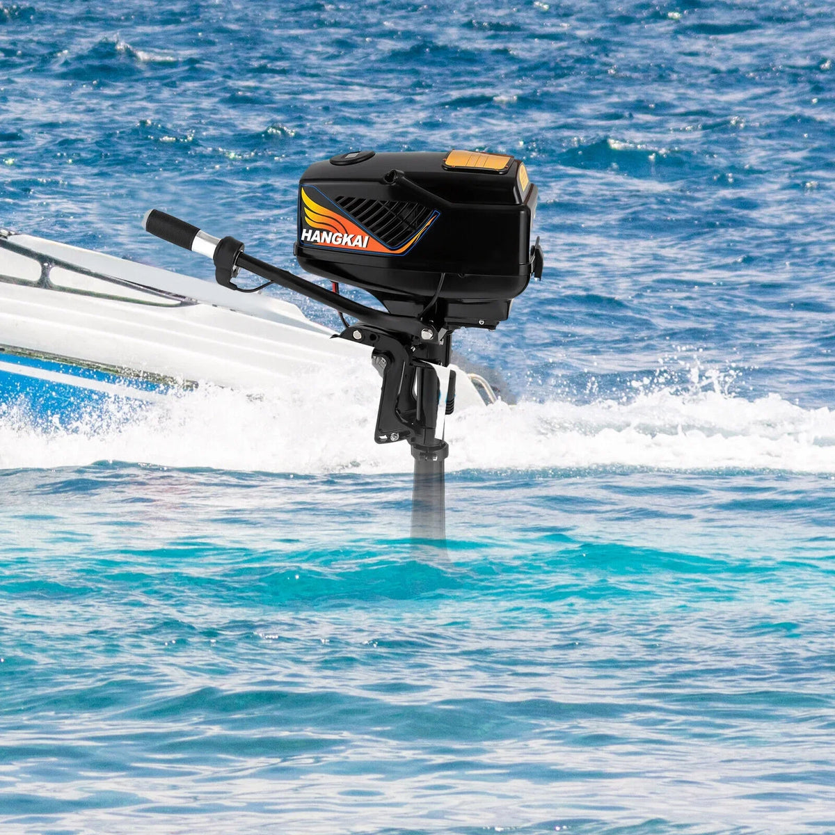 5HP Electric Trolling Motor with Pure Copper Brushless,Outboard Motor - 48V/1200W Boat Motor for Kayak, Sizemall Sizehips, Paddle Boats, Fiberglass Boats, and Wooden Boats