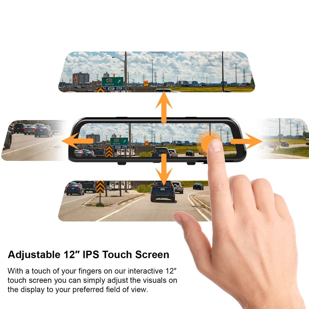 Rexing M1 PRO Dash cam 10" 2K Front and Rear Mirror