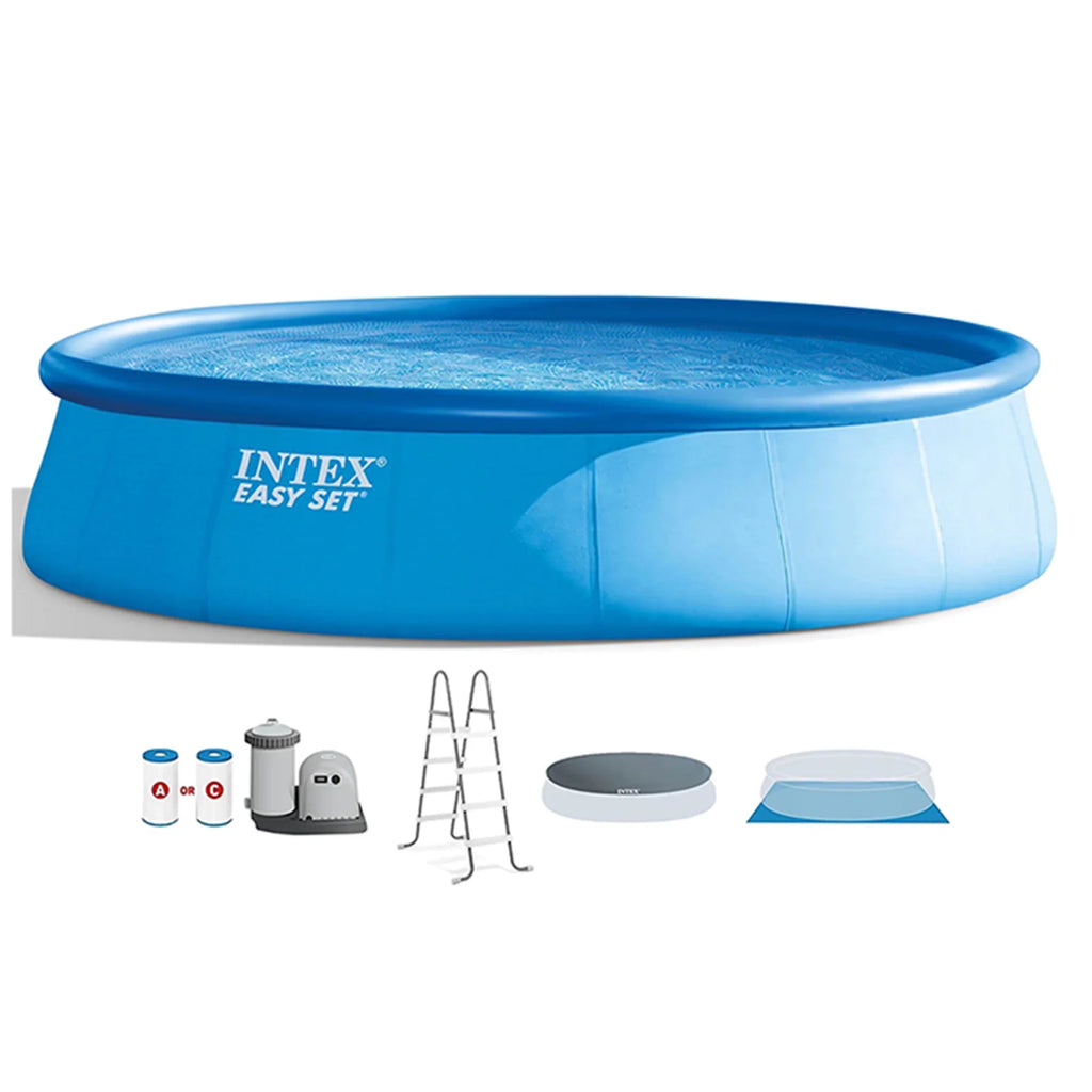 Intex Easy Sizeet 18'x48" Inflatable Pool with Pump, Ladder & Maintenance Kit
