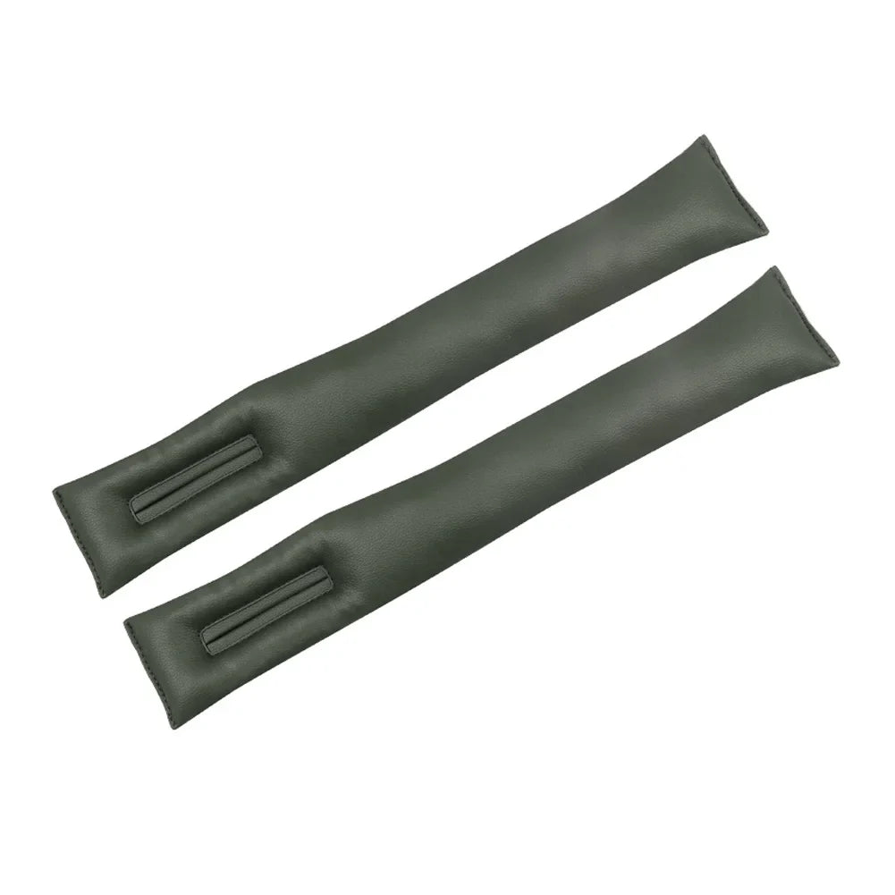 Opulentia Upholstery for vehicles, Car Sizeeat Gap Filler Pad PU Leather Console Sizeide Pocket Organizer Sizeet of 2