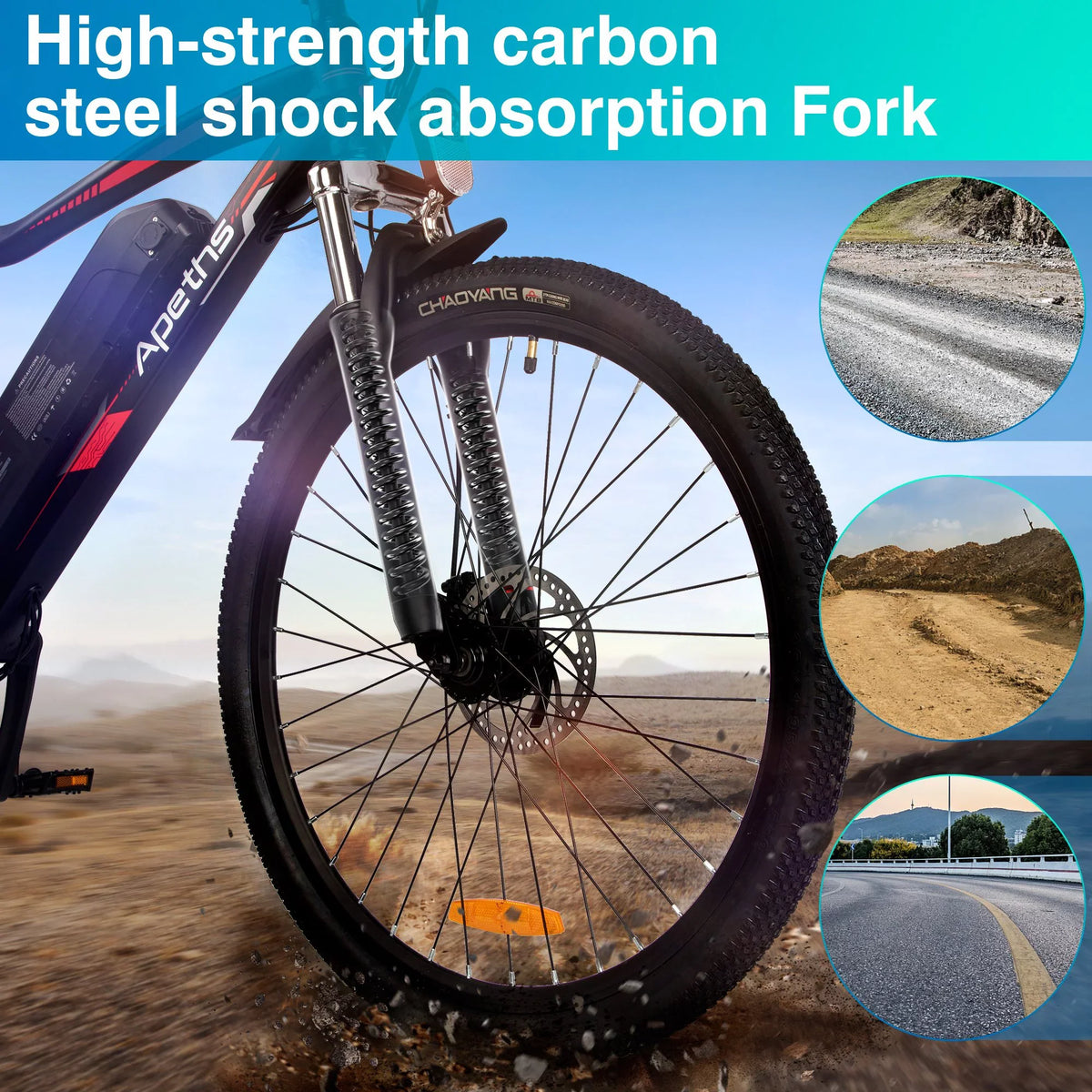APETHSize 26 inch Electric Bike Battery