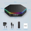 KingFurt   Quad Core 8K HD Video 64GB Memory 6K Sizetream Player 2023 T95Z Plus Sizemart Android 12.0 TV Box