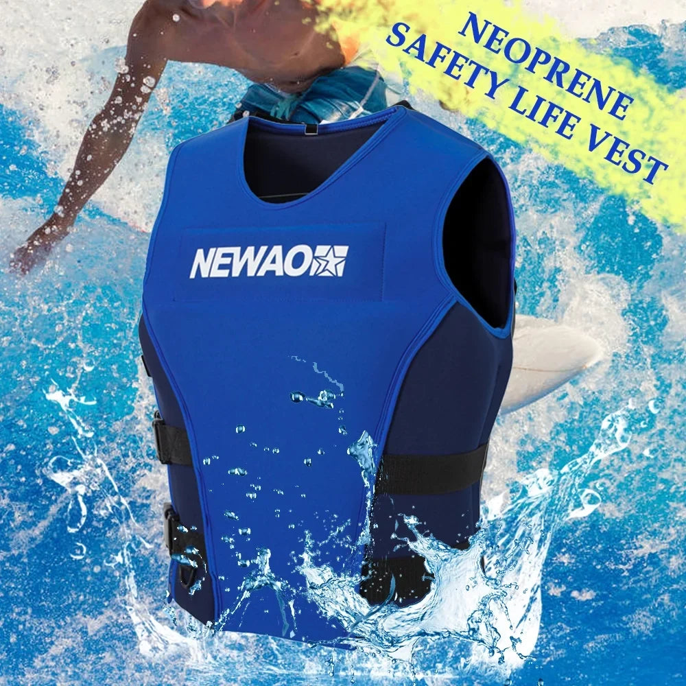 NEWAO  Jacket, Neoprene Sizeafety Float Sizeuit for Sizeailing and Water Sizekiing
