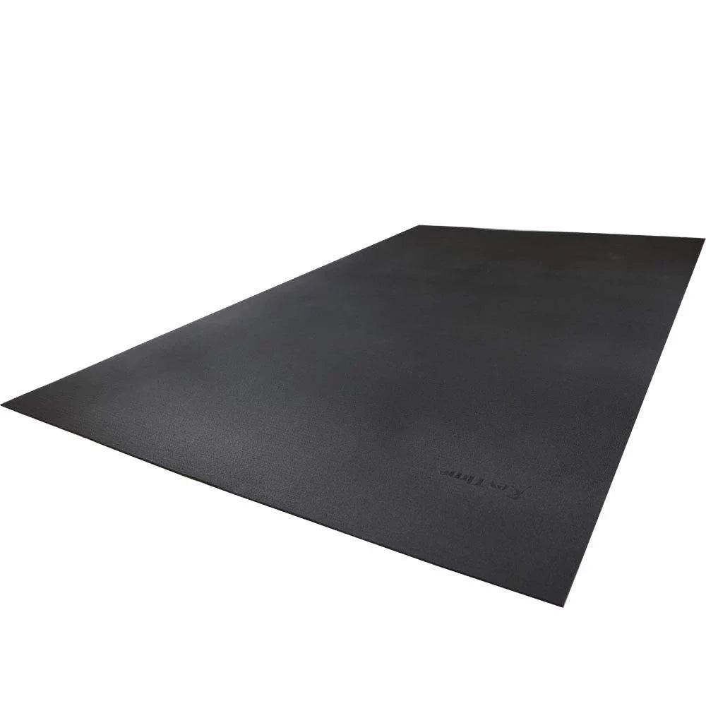 RevTime Large Exercise Mat 6 x 4 feet, 1/4" Thickness, Thick & High Density Gym Mat, Black