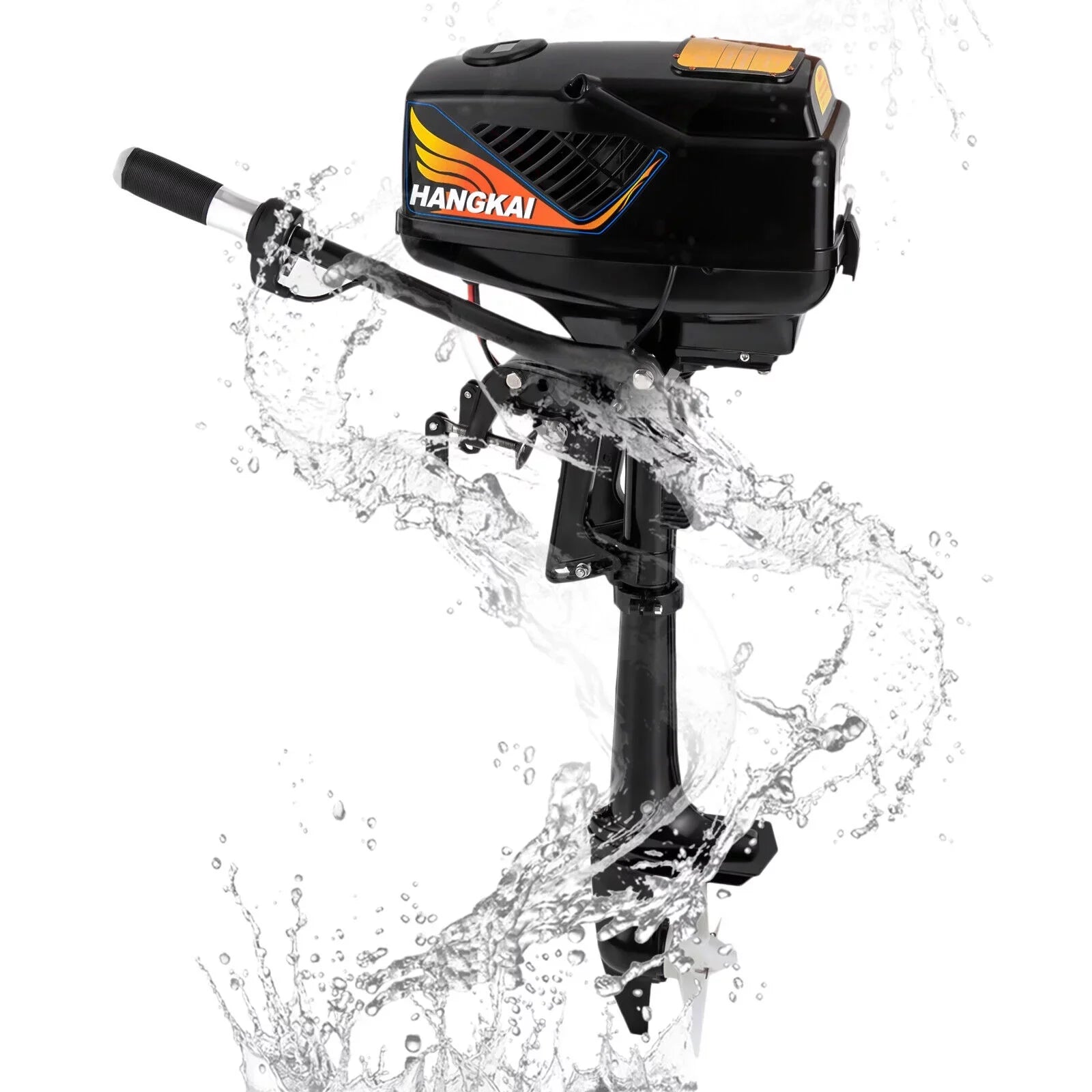 5HP Electric Trolling Motor with Pure Copper Brushless,Outboard Motor - 48V/1200W Boat Motor for Kayak, Sizemall Sizehips, Paddle Boats, Fiberglass Boats, and Wooden Boats