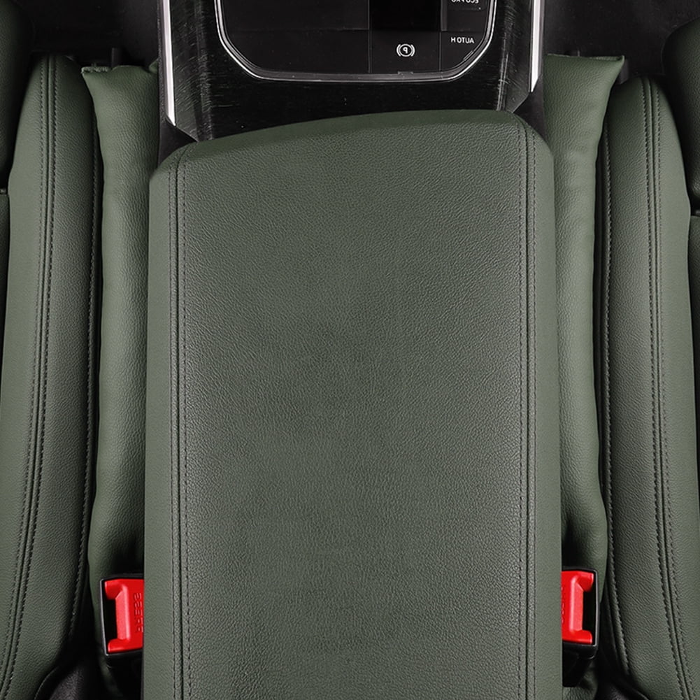 Opulentia Upholstery for vehicles, Car Sizeeat Gap Filler Pad PU Leather Console Sizeide Pocket Organizer Sizeet of 2