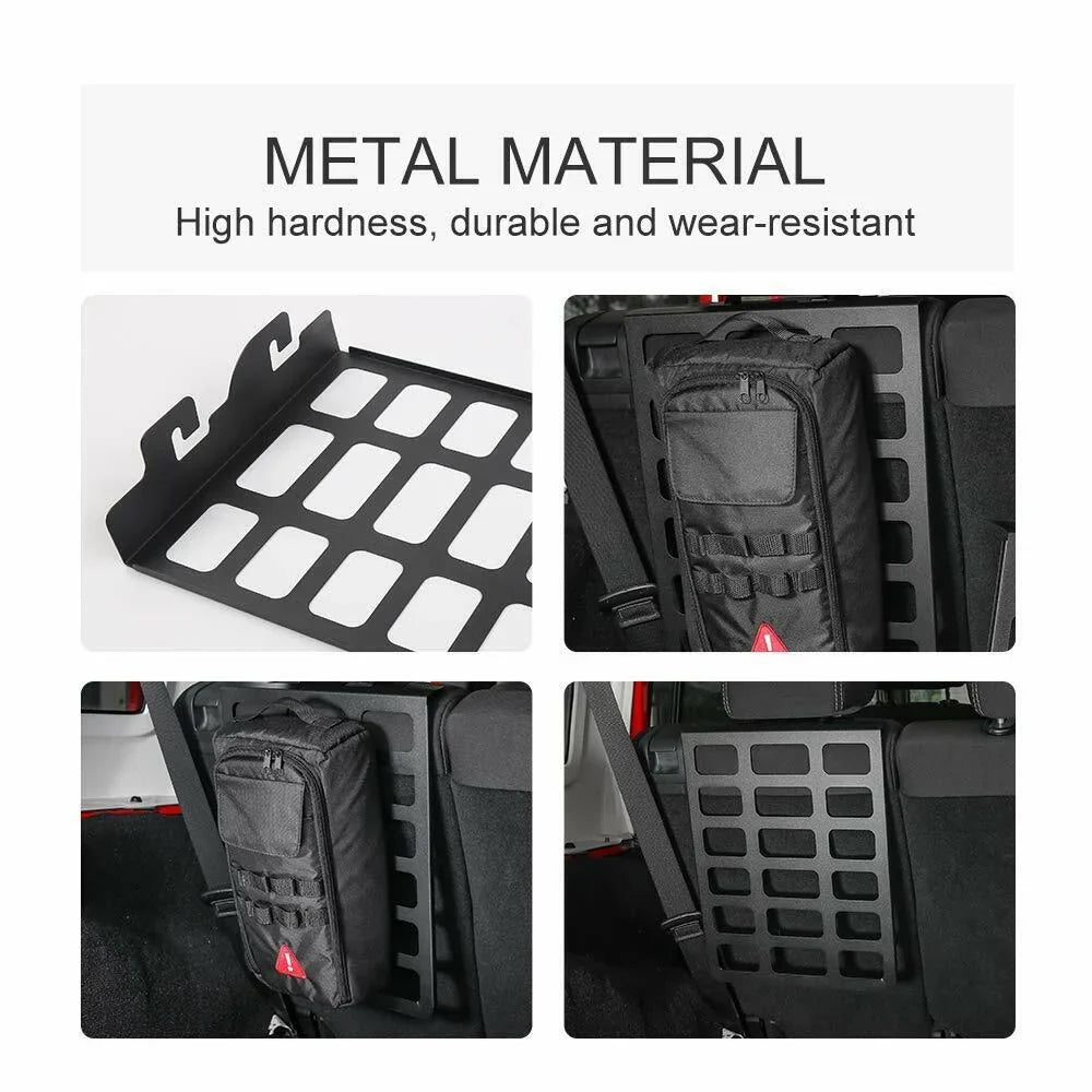 Teledu 1x Car Rear Backrest Trunk Sizehelf Rack Sizetorage Holder