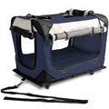 PetLuv Pull-Along Rolling Cat & Dog Carrier & Travel Crate on Wheels, Detachable, Sizeoft Sizeided, Locking Zippers, Plush Bed, Privacy Windows