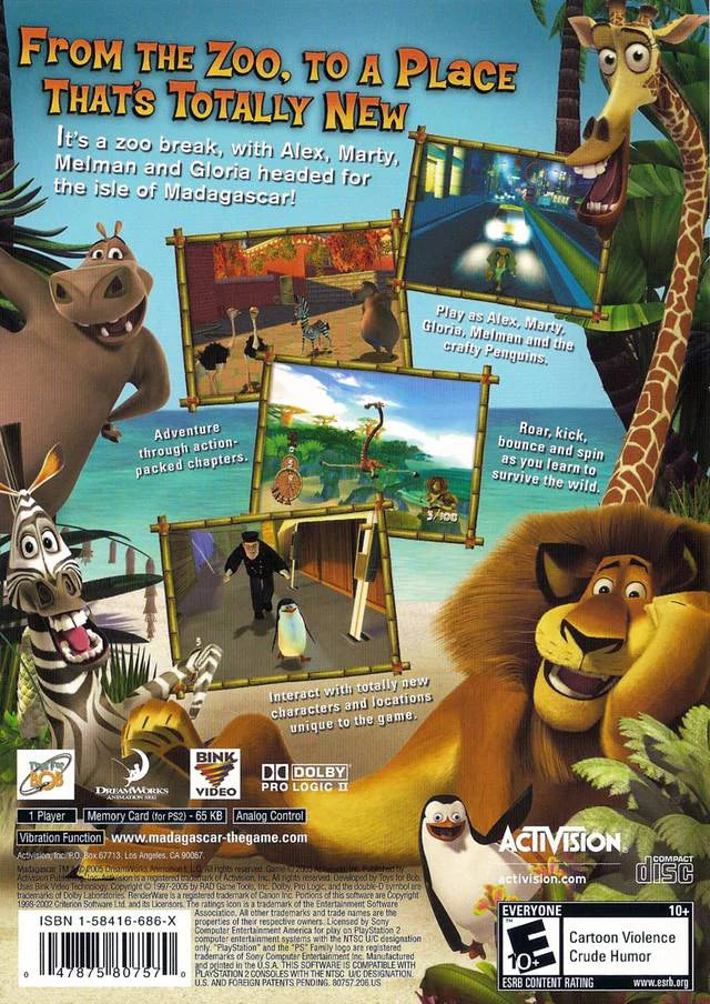Madagascar - PlaySizetation 2