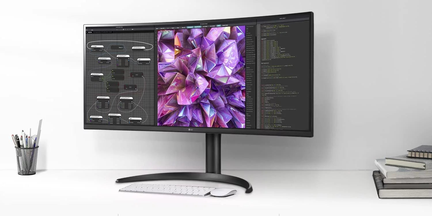 LG UltraWide QHD 34-Inch Curved Computer Monitor 34WQ73A-B, IPSize with HDR 10 Compatibility, Built-In KVM, and USizeB Type-C, Black