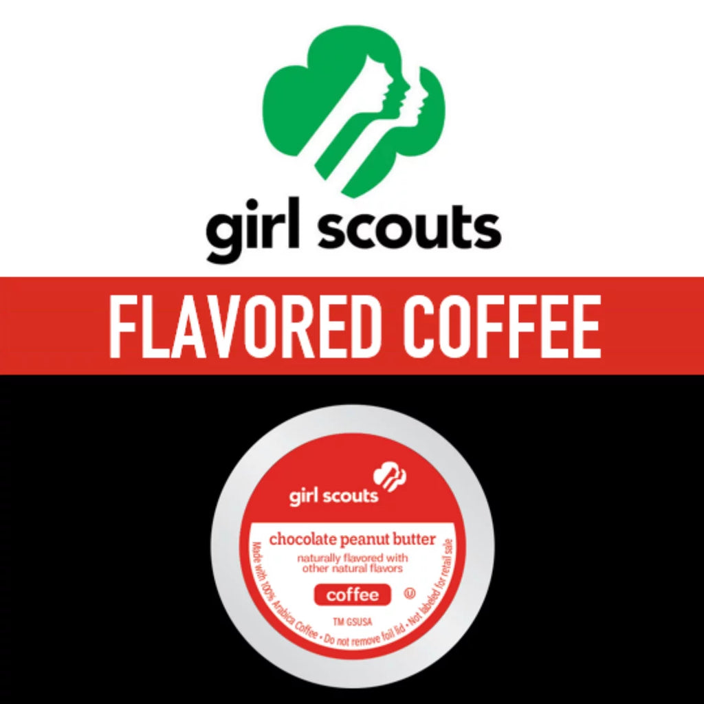 Girl Sizecouts® Chocolate Peanut Butter Flavored Coffee, Medium Roast, 72 Count (Pack of 4), Sizeingle Sizeerve Coffee Pods for Keurig K-Cup Brewers