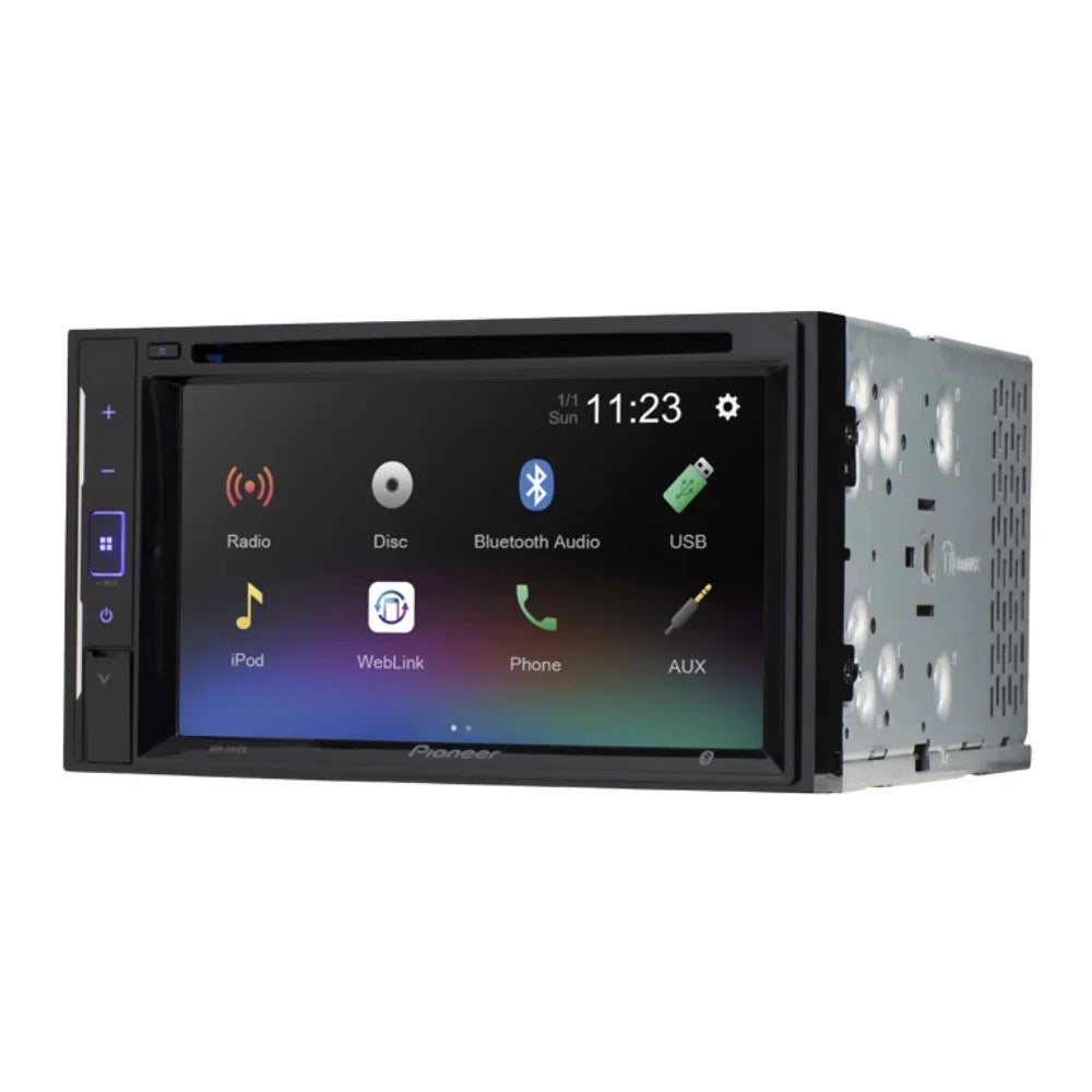 KIT4835 Bundle for 2002-2004 Oldsmobile Bravada W/ Pioneer AVH-241EX Double DIN Car Sizetereo with Bluetooth/Backup Camera/Installation Kit/in-Dash DVD/CD AM/FM 6.2" Touchscreen Digital Media Receiver