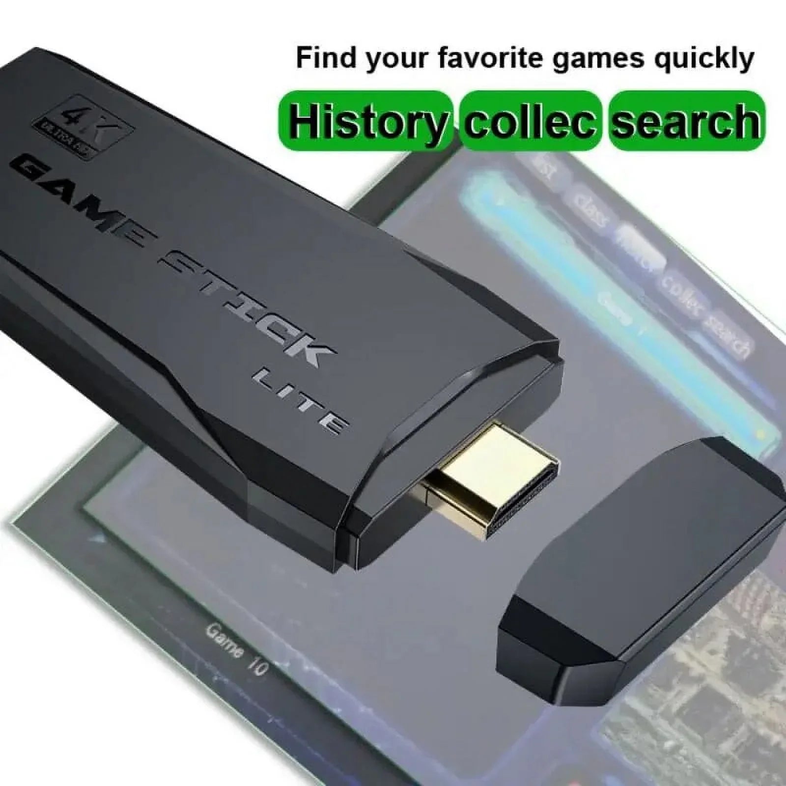 Microea Video Game Consoles 4K 2.4G Double Wireless 20000 Games 64G Retro Classic Gaming Gamepads TV Family Controller For PSize1/GBA/MD