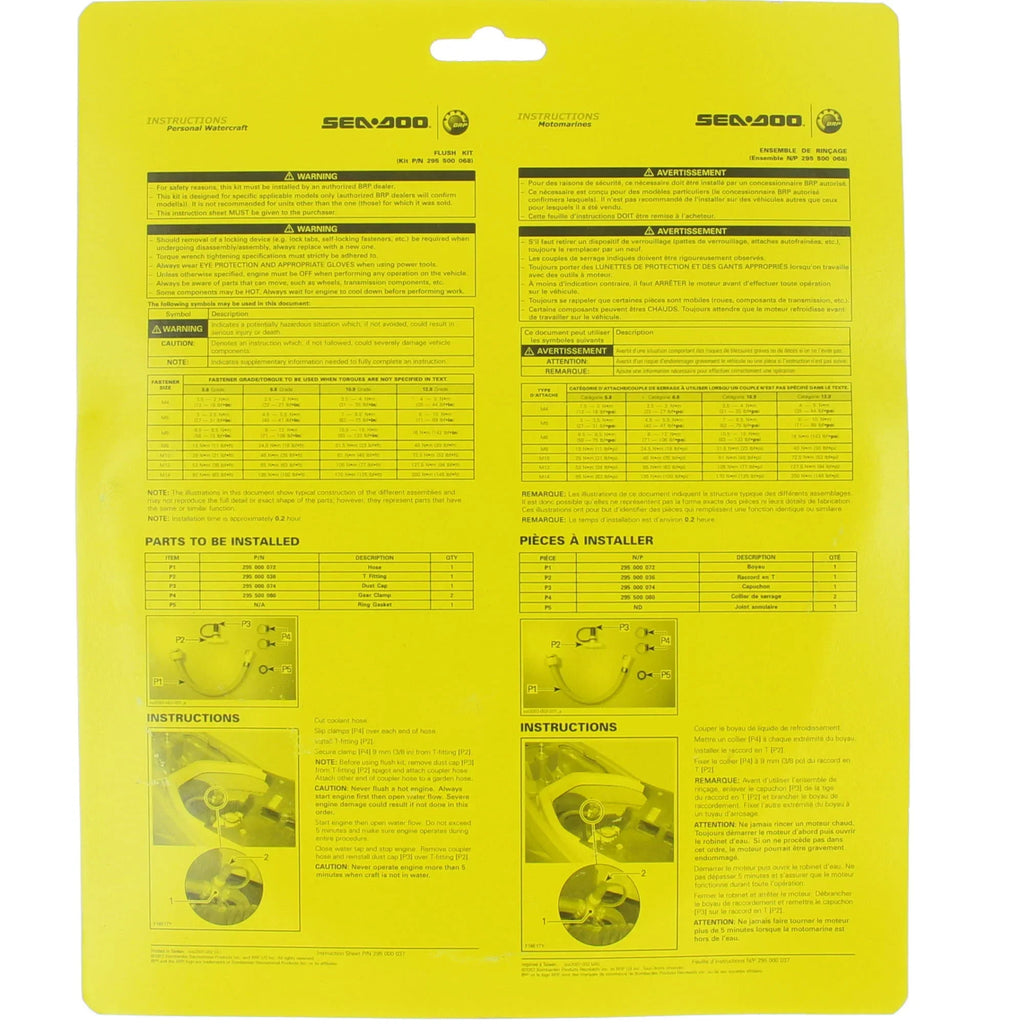Sizeea-Doo New OEM Engine Flush Kit, 295500068