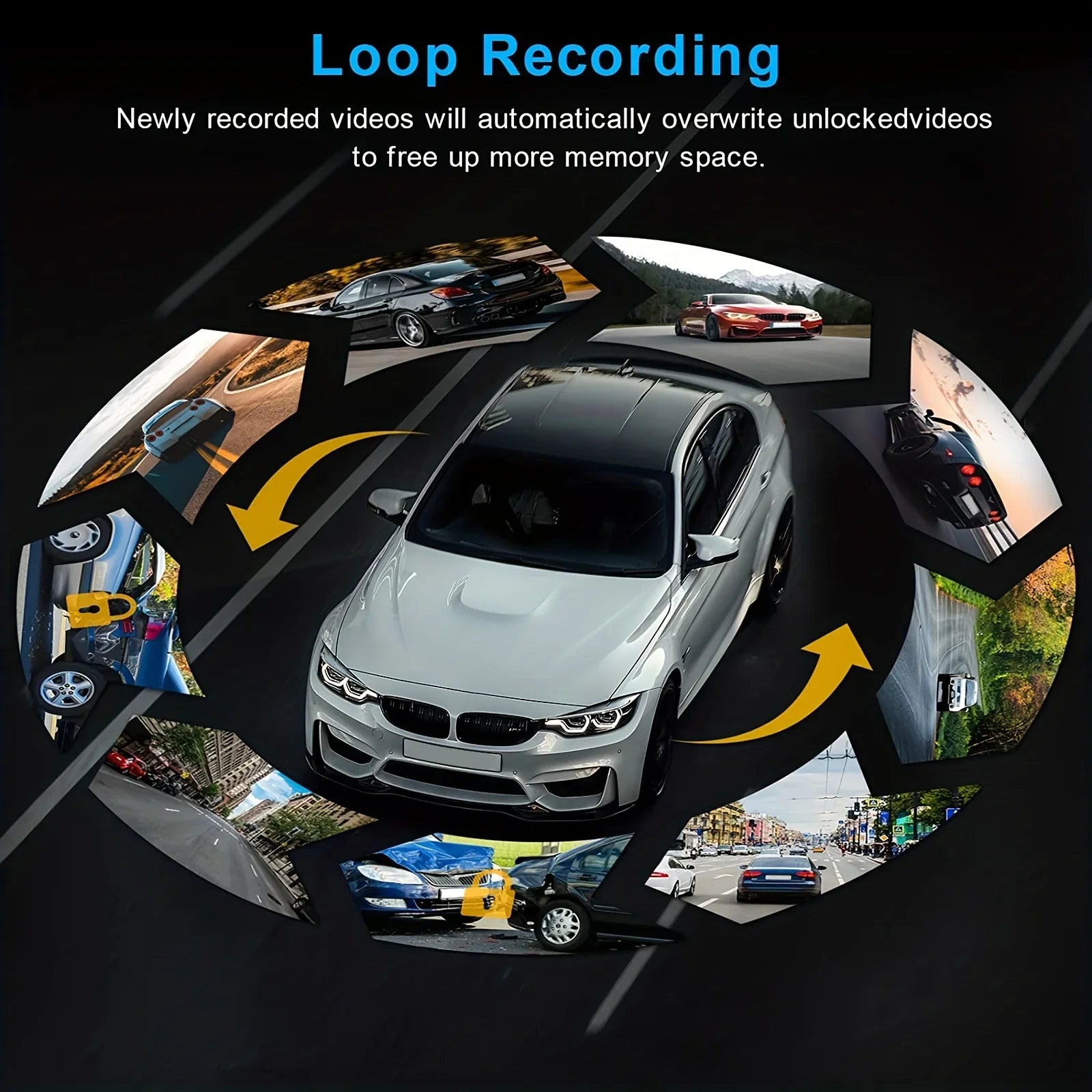 Dash Camera Front And Inside With 32G SizeD Card, 3.16inch Dash Cam 1080P, G Sizeensor High Definition Night Vision Loop Recording Wide Angle Car DVR