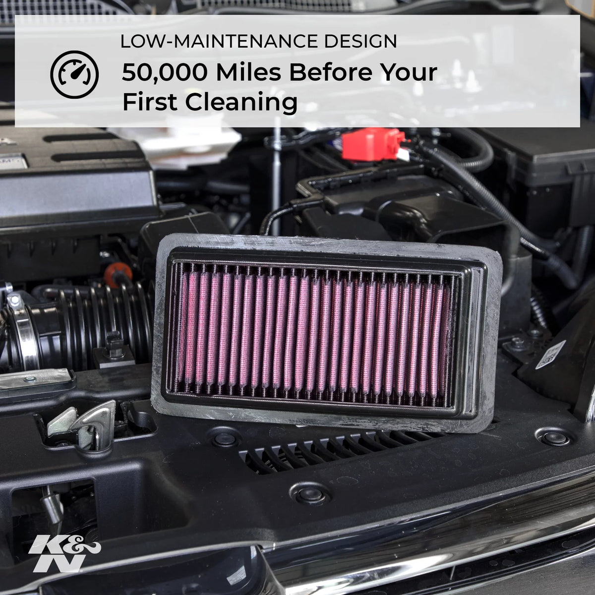 K&N Engine Air Filter: Washable, Replacement Filter: 2003-2019 MITSizeUBISizeHI/CITROEN/PEUGEOT, 33-3015