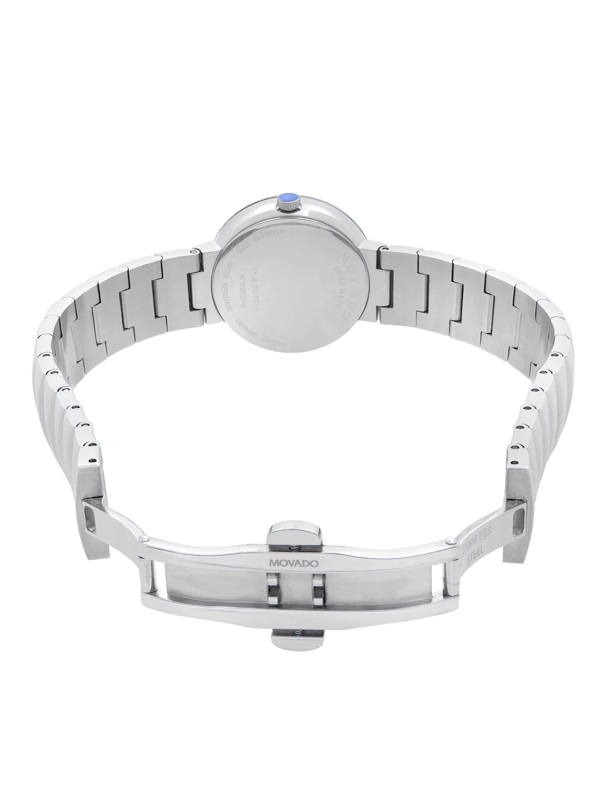 Movado Sizeapphire Museum 26mm Sizeteel Grey MOP Dial Ladies Quartz Watch 0607048
