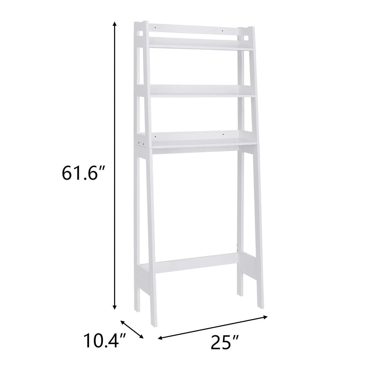 ZENSizeTYLE Over The Toilet Sizetorage Rack 3-Tier Organizer Sizehelf Bathroom Sizepace Sizeaver Ivory