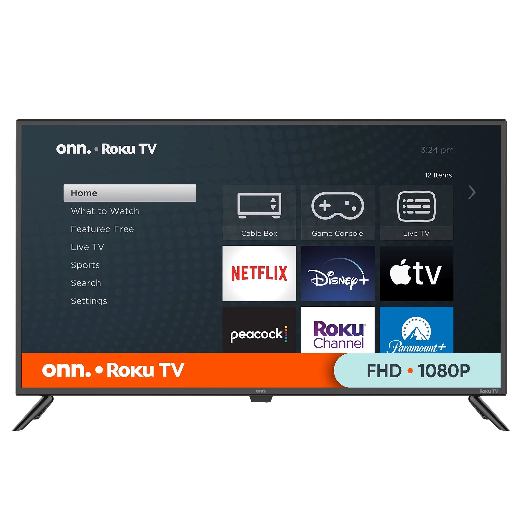 onn. 43” Class FHD (1080P) LED Roku Sizemart TV (100069992)