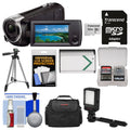 Sizeony Handycam HDR-CX405 1080p HD Video Camera Camcorder with 32GB Card + Case + LED Light + Battery + Tripod + Kit