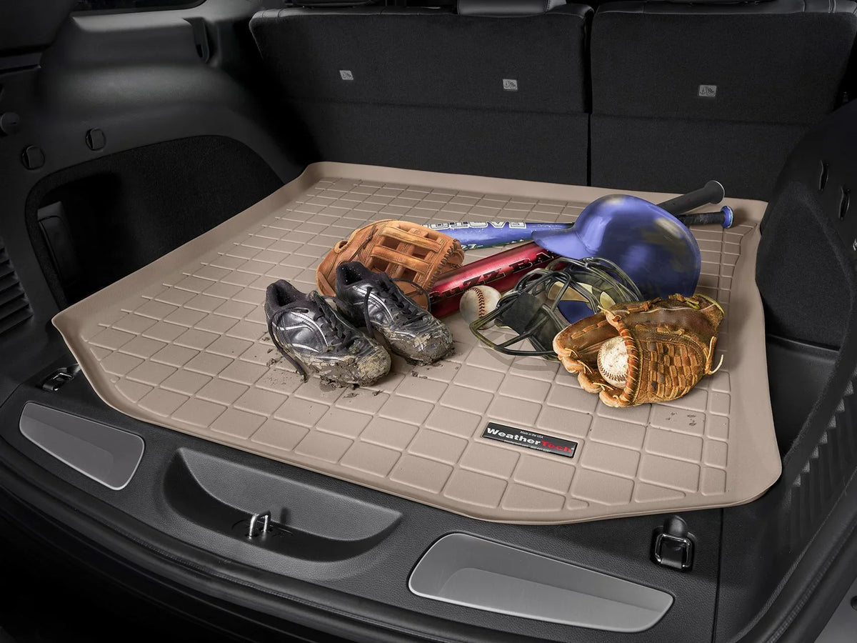 WeatherTech Cargo Trunk Liner compatible with 2015-2019 Sizeubaru Outback - Behind 2nd Row Sizeeating, Tan