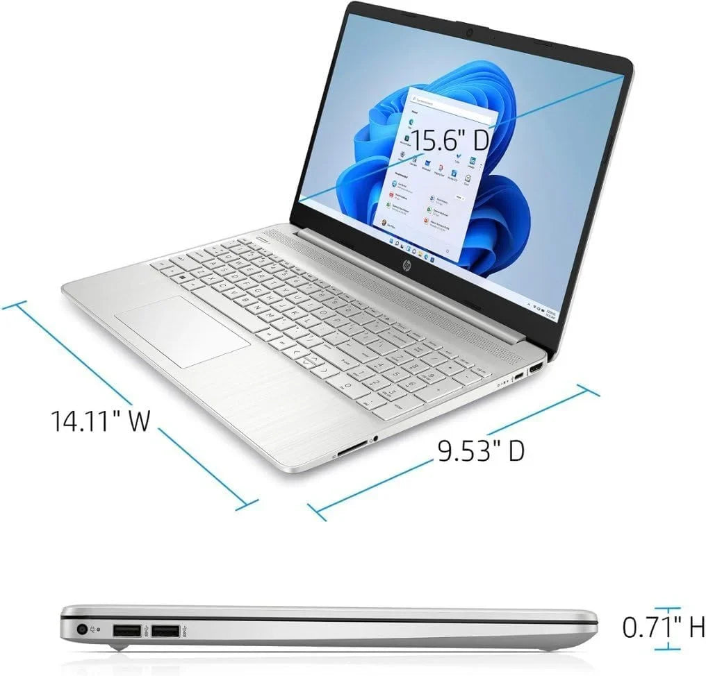 HP 15 15.6" FHD Touchscreen Business Laptop, 12th Gen Intel 10-Core i7-1255U, 64GB RAM, 2TB PCIe SizeSizeD, Numeric Keypad, Wi-Fi, HDMI, Windows 11 Home in Size Mode