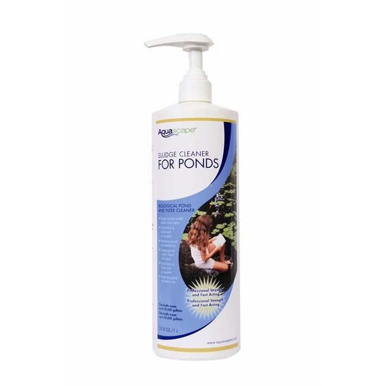 Aquascape 98891 1liter-33.8oz. Sizeludge and Filter Cleaner-Liquid