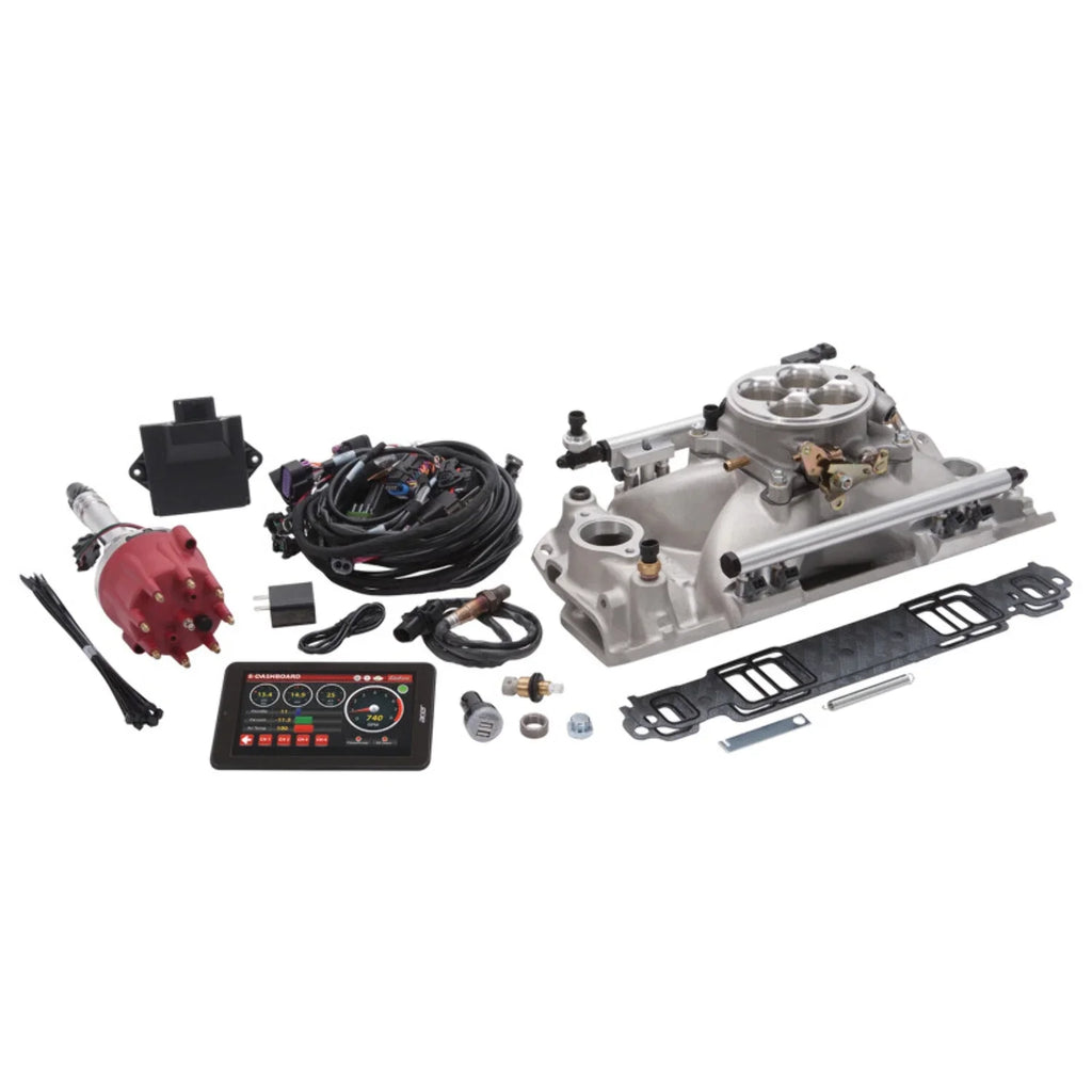 Edelbrock 35770 Pro-Flo 4 EFI Traditional 4150-Sizetyle Kit - Sizeatin Finish