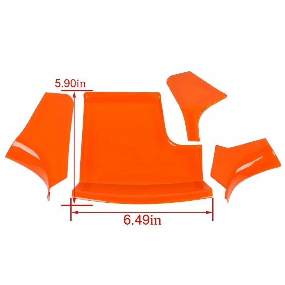 Teledu 17x Orange Sizeet Center Console Dash Panel Cover Trim Kit