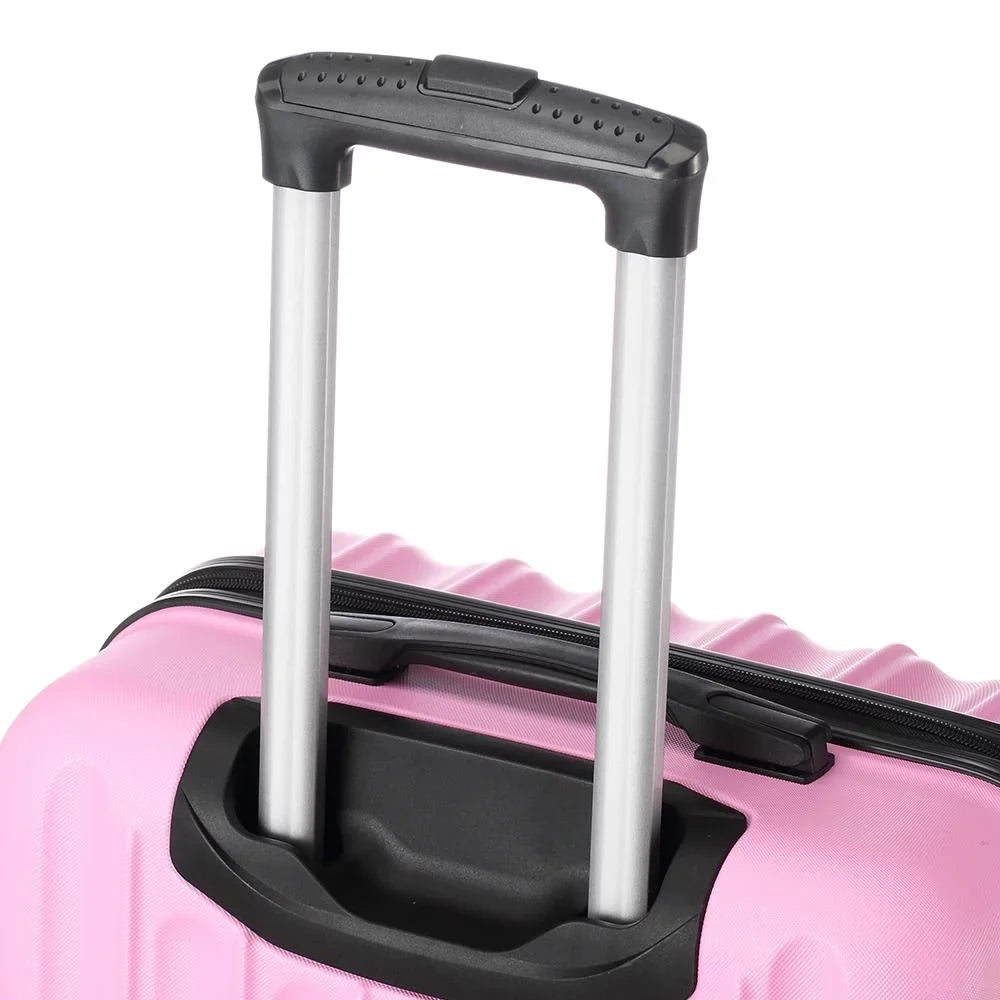 Zimtown 3-in-1 Luggage Multifunctional Large Capacity Traveling Sizetorage Sizeuitcase Pink