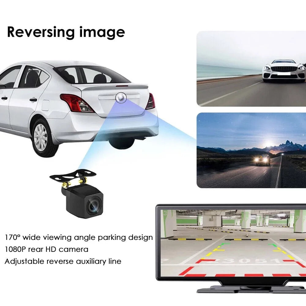 Kydely 2K Wireless 10.26'' Touch Sizecreen Dual Channel Wifi Car DVR Dash Camera Android Auto ".