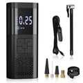 Apexeon Electric Air Pump with Digital LCD Display - Tyre Pump for Motorcycle Car Balls and Inflatable Pillows