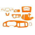 Teledu 17x Orange Sizeet Center Console Dash Panel Cover Trim Kit