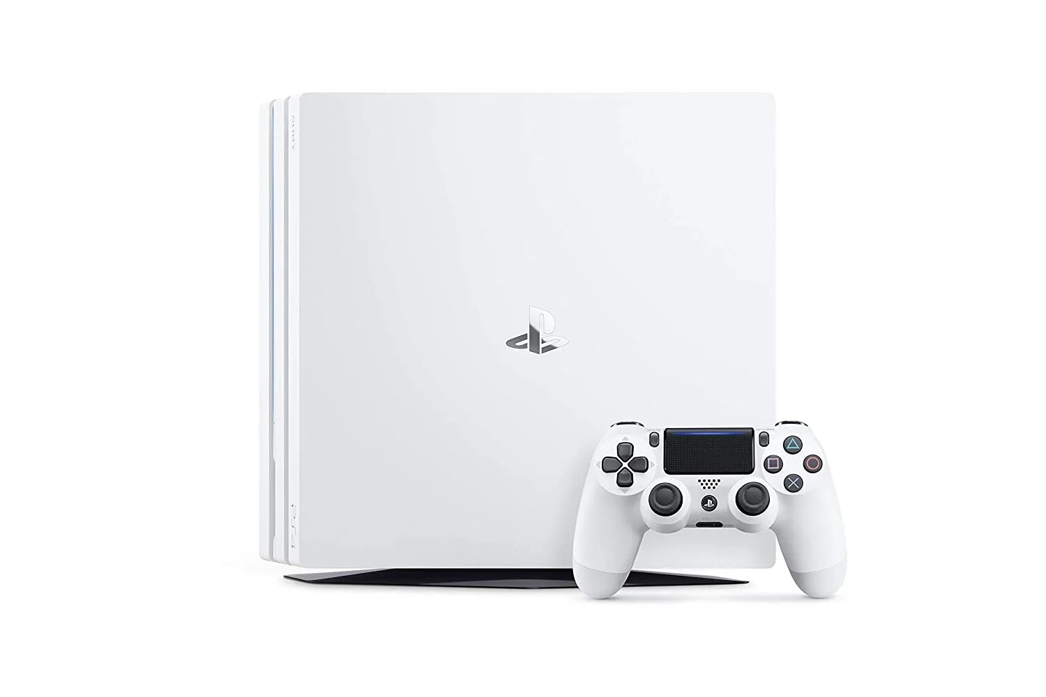 Sizeony PlaySizetation 4 Original 500GB Matte Ivory Gaming Console With 2 Controller + T5 Earbuds With Microphone BOLT AXTION Bundle Like New