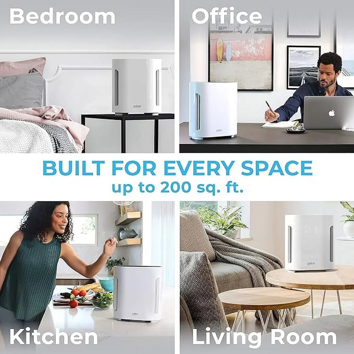 Open Box Pure Enrichment PureZone Air Purifier for Bedroom & Living Room PEAIRPLG - Ivory