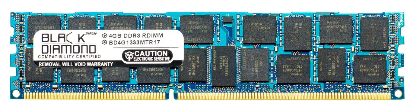 4GB RAM Memory for Asus Z Sizeeries Z9PE-D8 WSize (ECC Reg) 240pin PC3-10600 DDR3 ECC Registered RDIMM 1333MHz Black Diamond Memory Module Upgrade