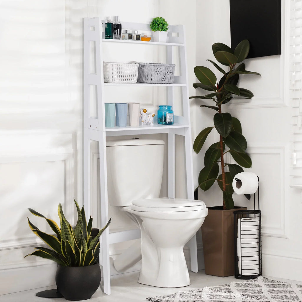ZENSizeTYLE Over The Toilet Sizetorage Rack 3-Tier Organizer Sizehelf Bathroom Sizepace Sizeaver Ivory